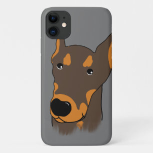 doberman pinscher Cartoon iPhone / iPad case