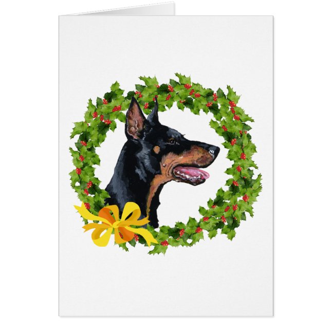 Doberman Pinscher Christmas (Front)