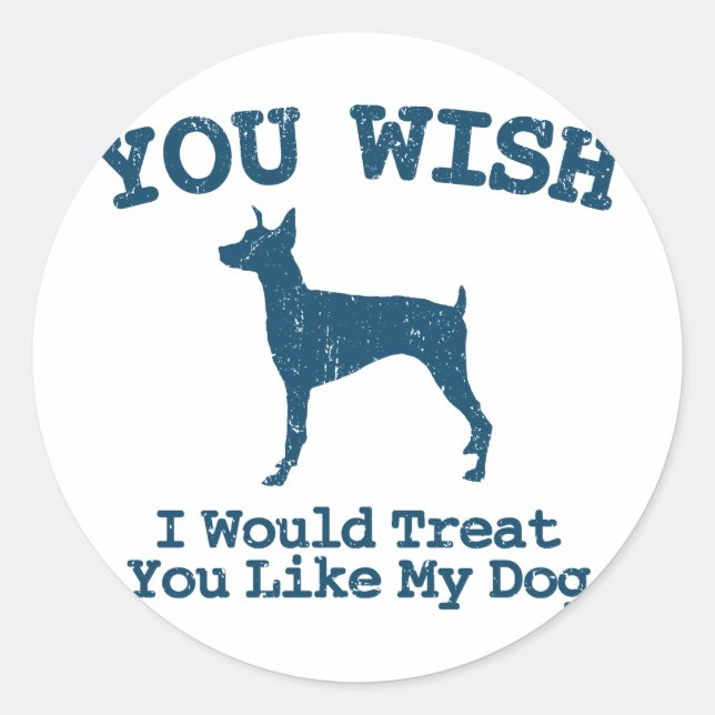 Doberman Pinscher Classic Round Sticker (Front)