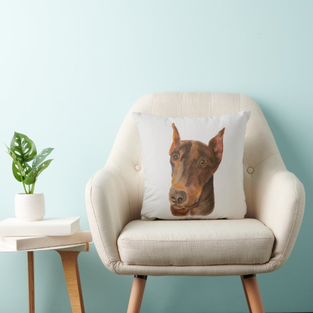 Doberman Pinscher Cushion (Chair)