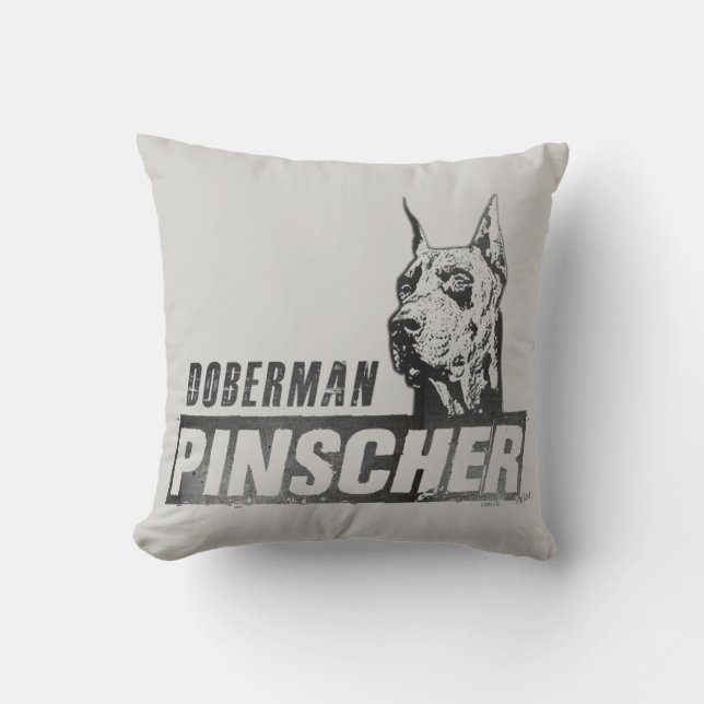 Doberman Pinscher  Cushion (Front)