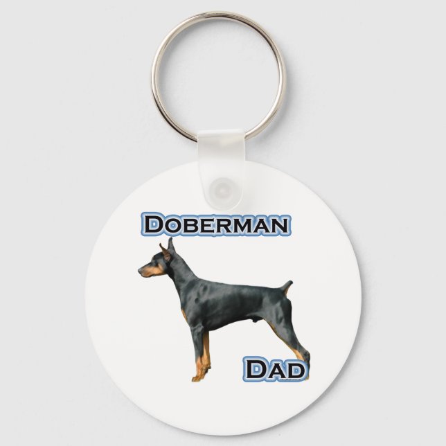 Doberman Pinscher Dad 4 - Keychain (Front)