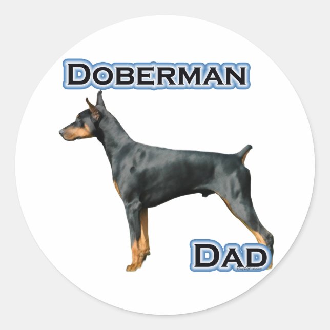 Doberman Pinscher Dad 4 - Sticker (Front)