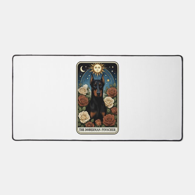 Doberman Pinscher Desk Mat (Front)