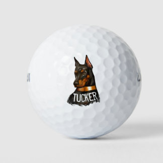 Doberman pinscher, dobie pinscher dog lover golf balls