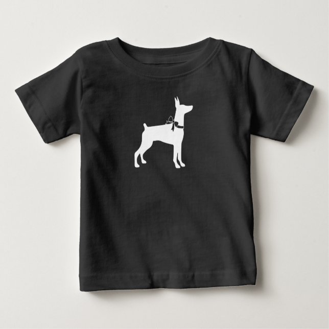 Doberman Pinscher Dog Baby Shower Baby T-Shirt (Front)