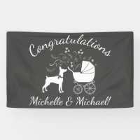 Doberman Pinscher Dog Baby Shower