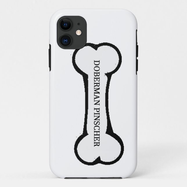 doberman pinscher dog bone.png Case-Mate iPhone case (Back)