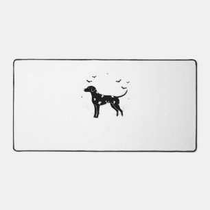 Doberman Pinscher Dog – Halloween Moon Silhouette  Desk Mat