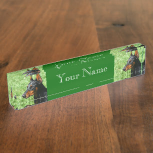 Doberman Pinscher dog Nameplate