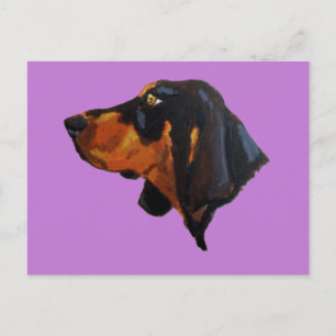 Doberman Pinscher Dog Painting Postcard