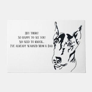 Doberman Pinscher Door Mat
