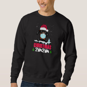 Doberman Pinscher Face Mask Dog Christmas 2020 Fun Sweatshirt