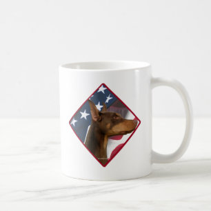 Doberman Pinscher Flag 2 Coffee Mug