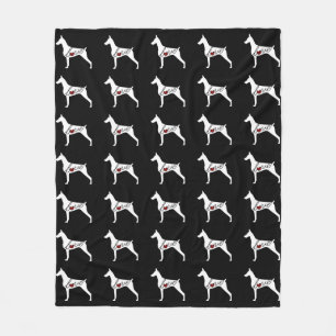 Doberman Pinscher Fleece Blanket