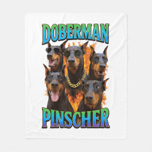 Doberman Pinscher Fleece Blanket