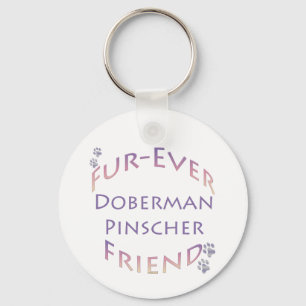 Doberman Pinscher Furever Key Ring