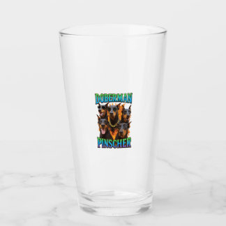 Doberman Pinscher Glass