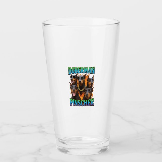 Doberman Pinscher  Glass (Front)