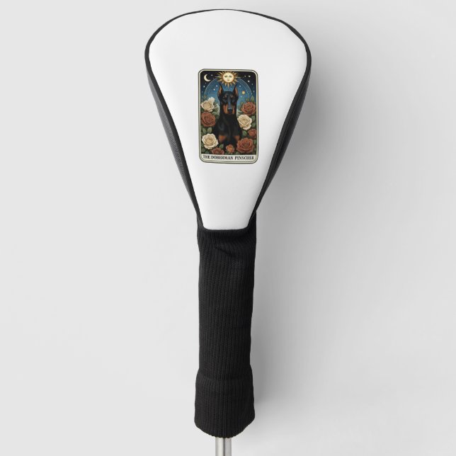 Doberman Pinscher Golf Head Cover (Front)