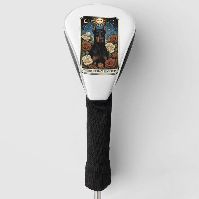 Doberman Pinscher Golf Head Cover (Front)
