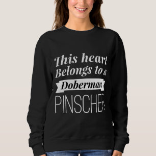 Doberman Pinscher Heart Fitted Scoop Sweatshirt