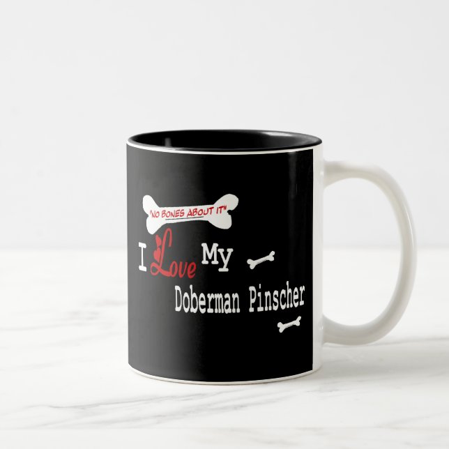 Doberman Pinscher (I Love) Mug (Right)