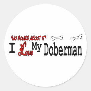 Doberman Pinscher (I Love) Sticker