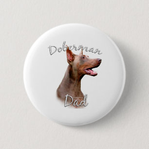 Doberman Pinscher (Isabella) Dad 2 6 Cm Round Badge