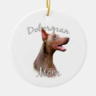 Doberman Pinscher (Isabella) Mum 2 Ceramic Ornament
