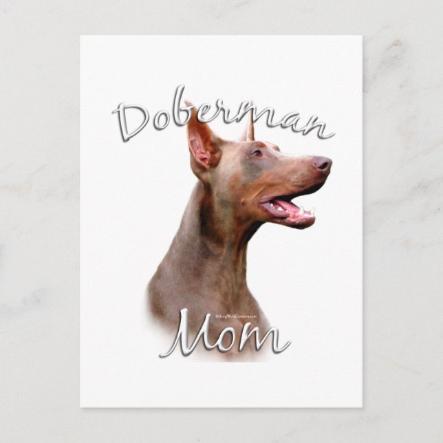 Doberman Pinscher (Isabella) Mum 2 Postcard (Front)