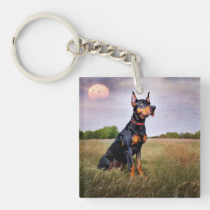 Doberman Pinscher  Key Ring