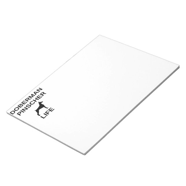 doberman pinscher life notepad (Angled)