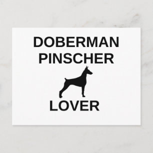 doberman pinscher lover postcard