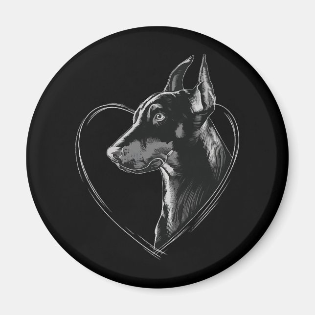 Doberman Pinscher Magnet (Front)