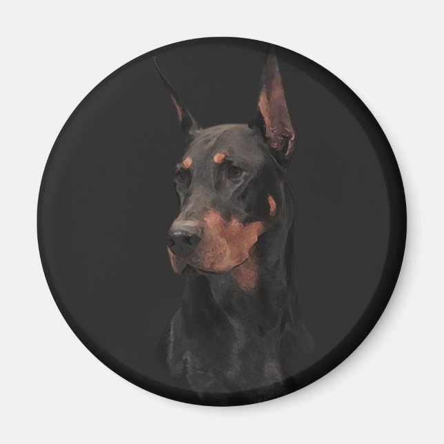 Doberman Pinscher Magnet (Front)