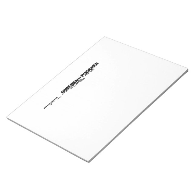 doberman pinscher mashup notepad (Angled)
