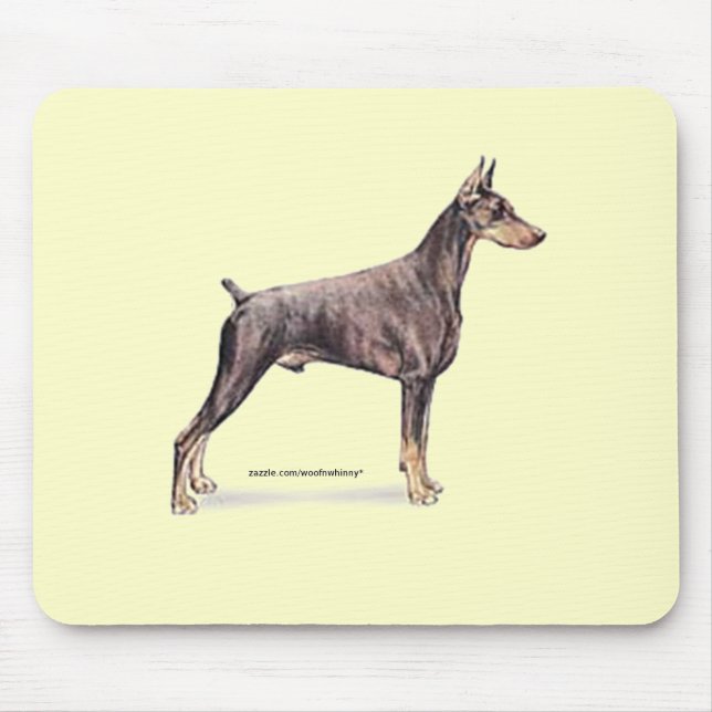 Doberman Pinscher Mouse Pad (Front)