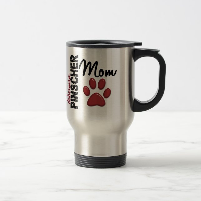 Doberman Pinscher Mum 2 Travel Mug (Right)
