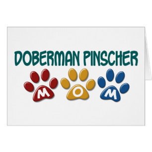 DOBERMAN PINSCHER Mum Paw Print 1