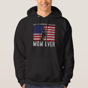 Doberman Pinscher Mum Usa American Flag Dog  Owner Hoodie