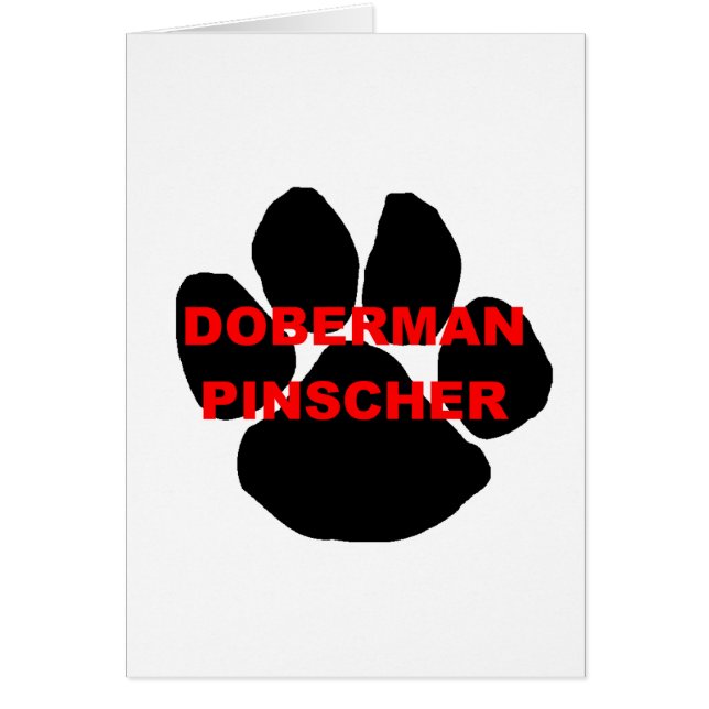 doberman pinscher name paw (Front)