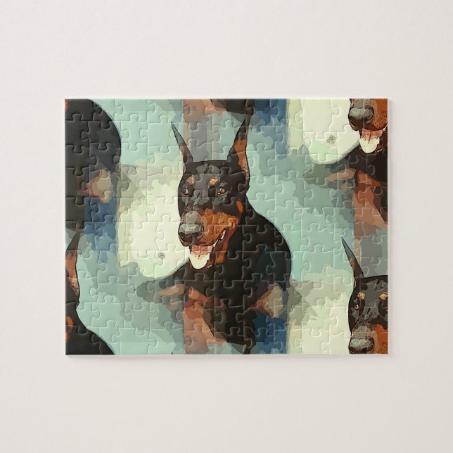 Doberman Pinscher Portrait Jigsaw Puzzle (Horizontal)