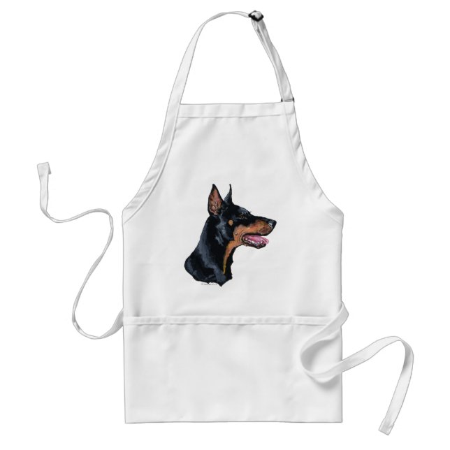 Doberman Pinscher Profile Standard Apron (Front)