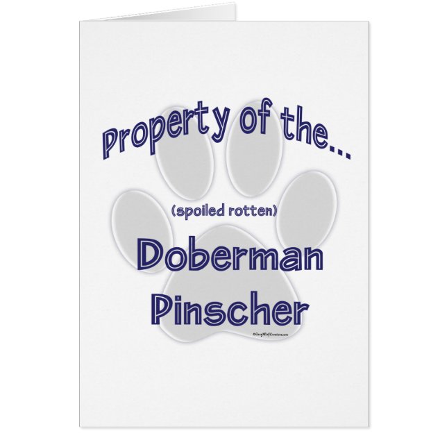 Doberman Pinscher Property (Front)