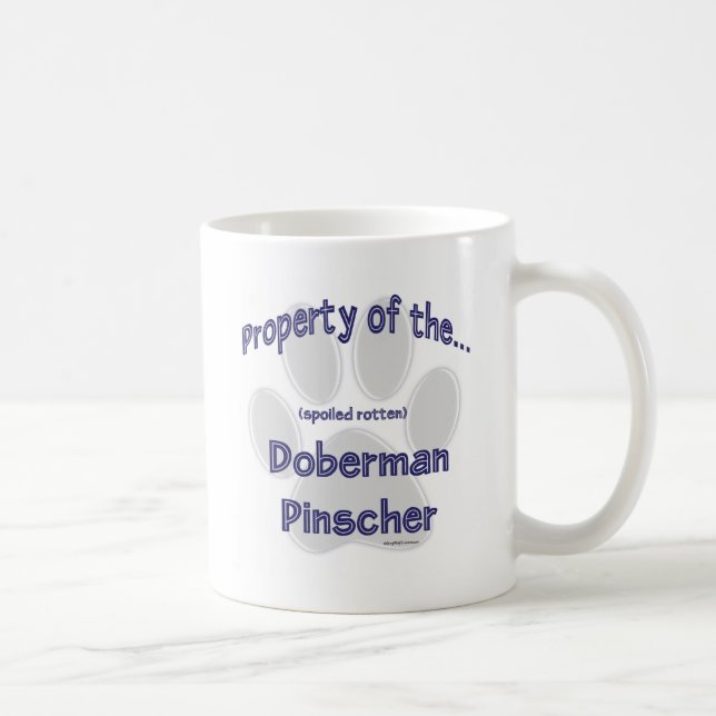 Doberman Pinscher Property Coffee Mug (Right)