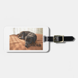 doberman-pinscher-puppy luggage tag