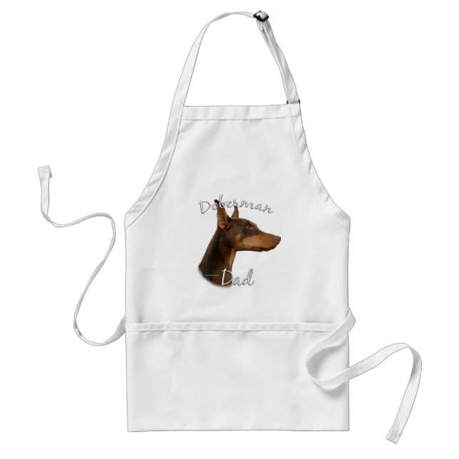 Doberman Pinscher (red) Dad 2 Standard Apron (Front)