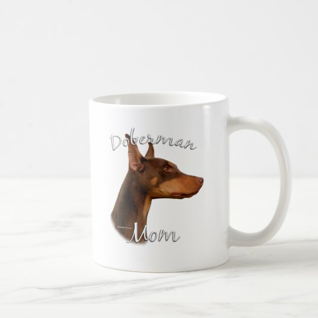 Doberman Pinscher (red) Mum 2 Coffee Mug (Right)