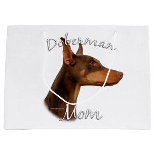 Doberman Pinscher (red) Mum 2 Large Gift Bag